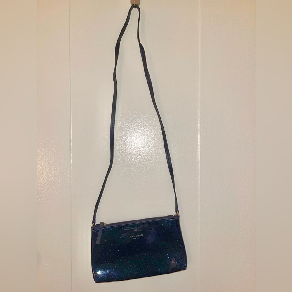 Kate Spade Blue Shimmer Crossbody Purse
